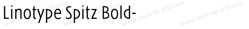 Linotype Spitz Bold字体转换